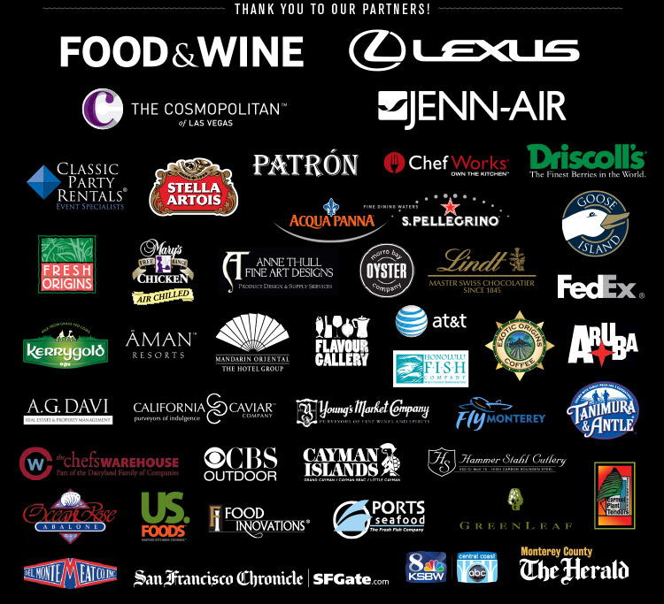 THANK YOU TO OUR PARTNERS! Food & Wine, Lexus, The Cosmopolitan of Las Vegas, Jenn-Air