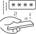 Icon of mobile redemption of offer