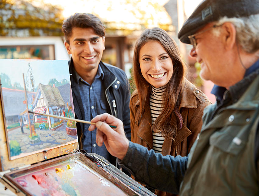 Image of a canvas in Carmel