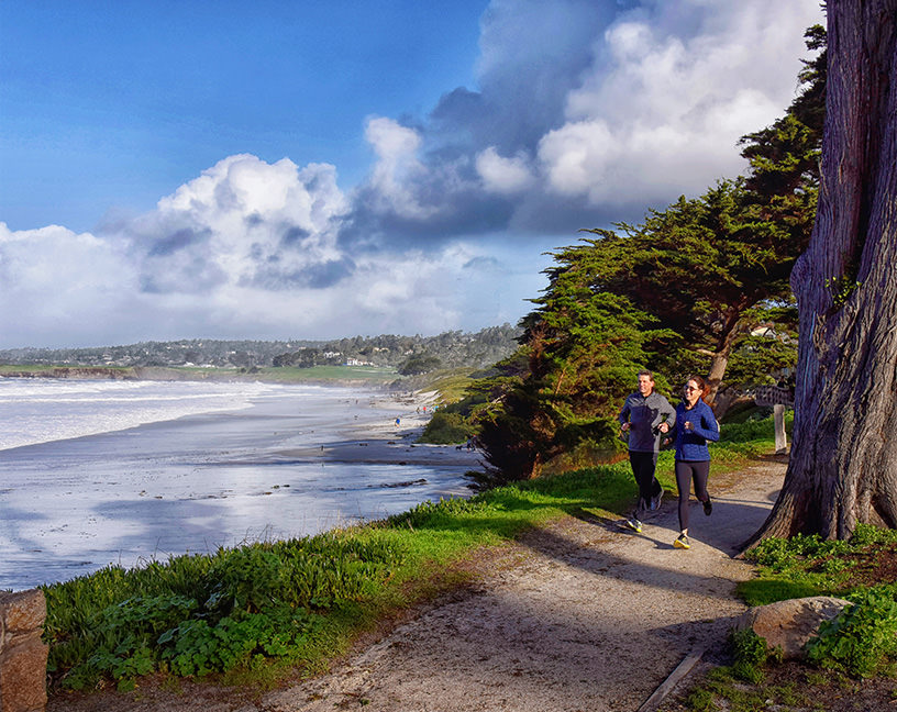 Image of running in Carmel