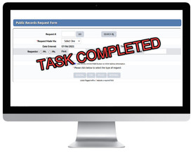 Public Records Request - Task Completed