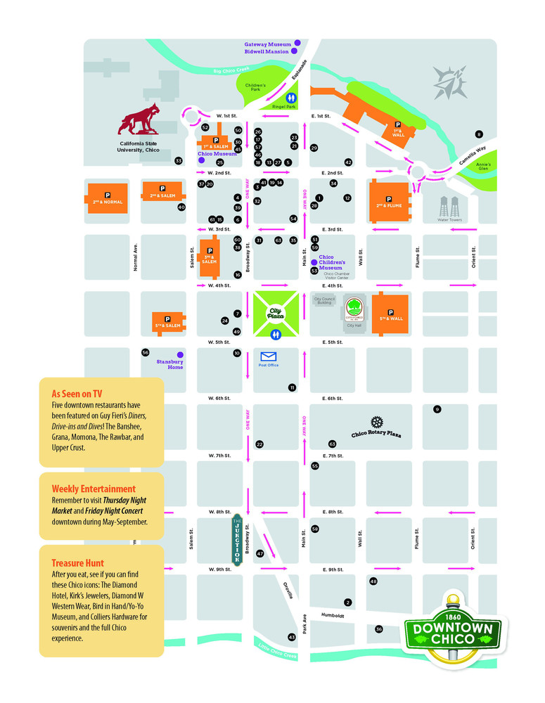 Maps & Parking Downtown Restaurant Directory Downtown Chico, CA