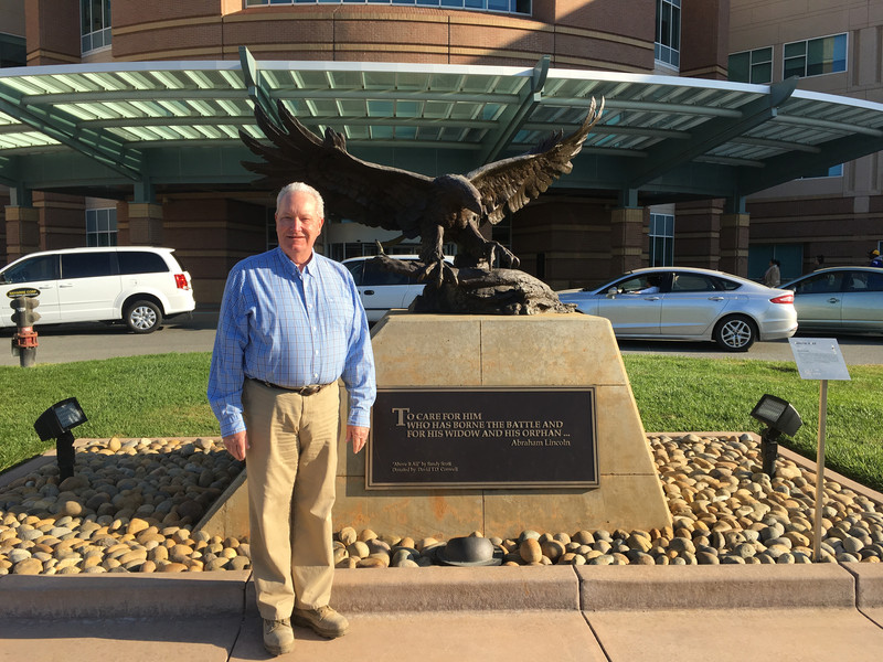 Sr. Project Manager, Jeff Gant, outside of the VA Palo Alto Campus.