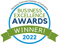 Monterey Peninsula Chamber of Commerce Busines Excellence Awards Winner! 2022