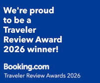 We're proud to be a Traveler Review Award 2026 winner! Booking.com Traveler Review Awards 2026