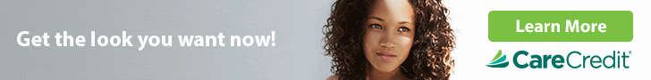 We accept the CareCredit credit card. Get the look you want now! Learn More about CareCredit