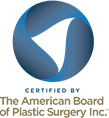 Certified by the American Board of Plastic Surgery Inc.