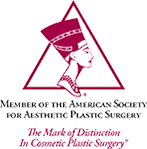 Member of the American Society for Aesthetic Plastic Surgery - The Mark of Distinction in Cosmetic Plastic Surgery